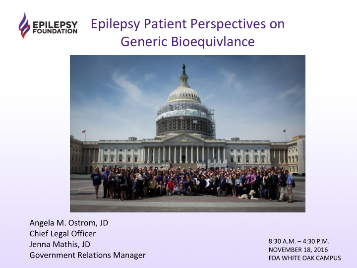 epilepsy patient perspectives on generic bioequivlance