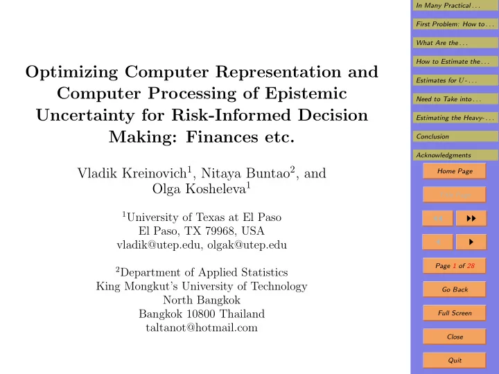 optimizing computer representation and