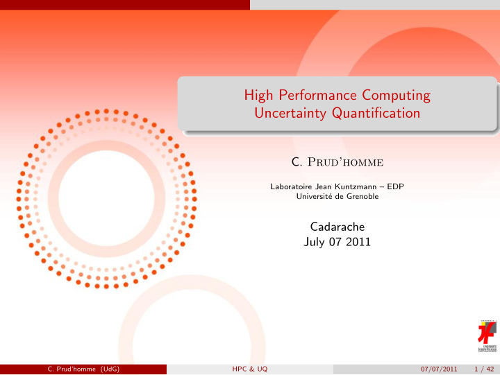 high performance computing uncertainty quantification