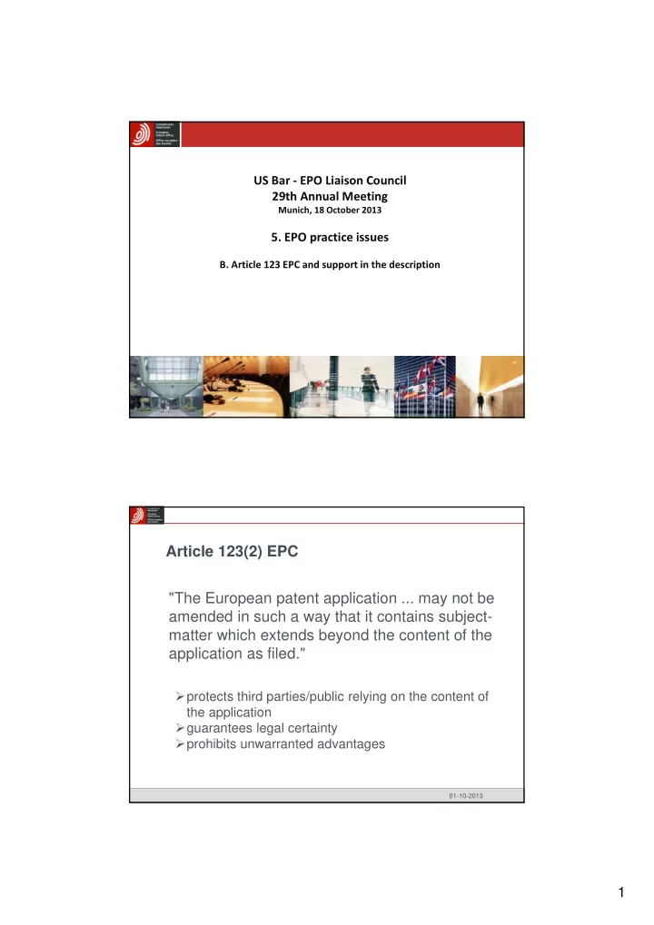article 123 2 epc the european patent application may not