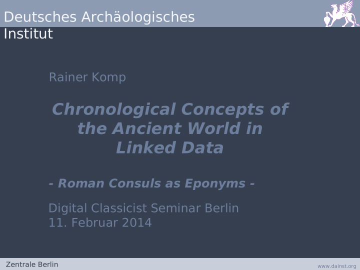 chronological concepts of the ancient world in linked data