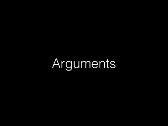 Arguments  Arguments  An ARGUMENT is a collection of statements  which are intended to support,