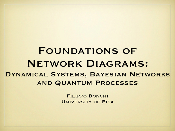 foundations of network diagrams