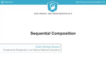 Sequential Composition  Claire McKay Bowen  Postdoctoral Researcher, Los Alamos National Laboratory
