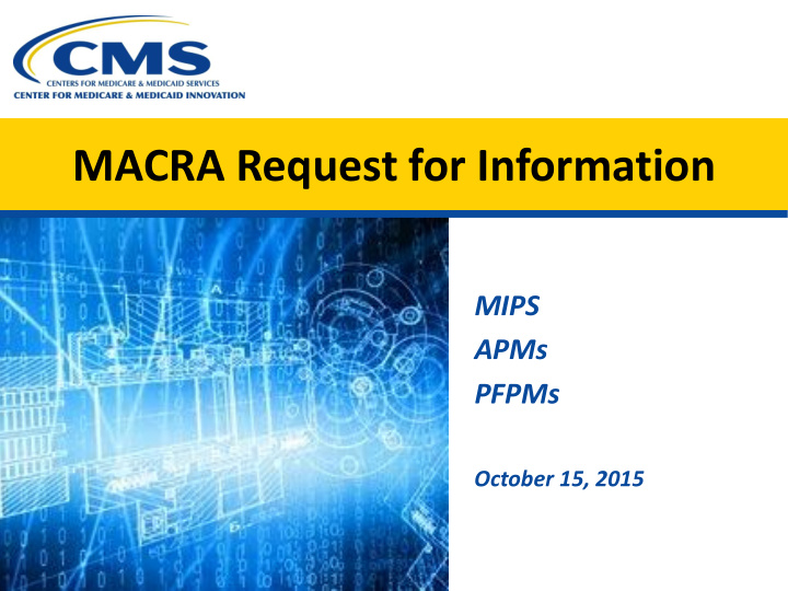 macra request for information