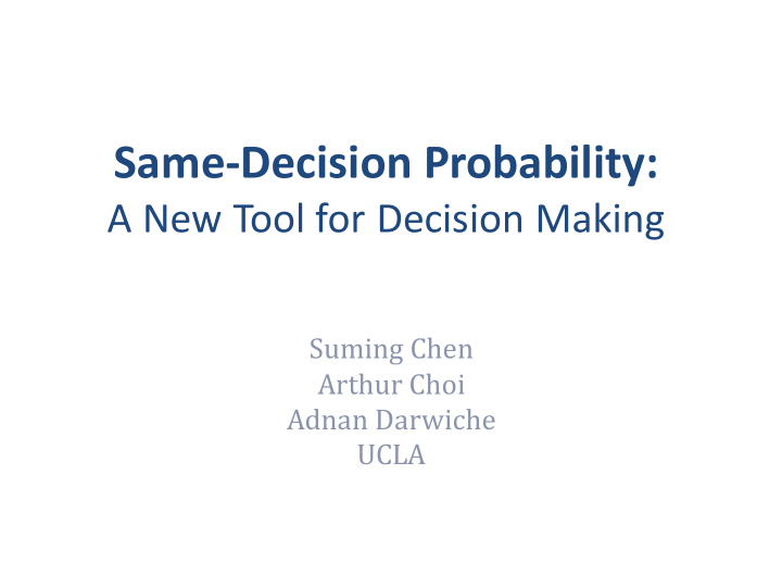 same decision probability