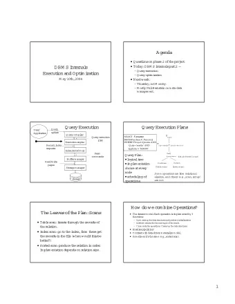 Age  nda   Que  s  t  i  ons  on  pha  s  e  2  of  t  he  pr  oj  e  c  t   Today:  DBM S  i