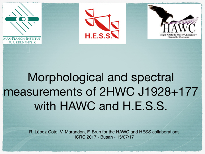 morphological and spectral measurements of 2hwc j1928 177