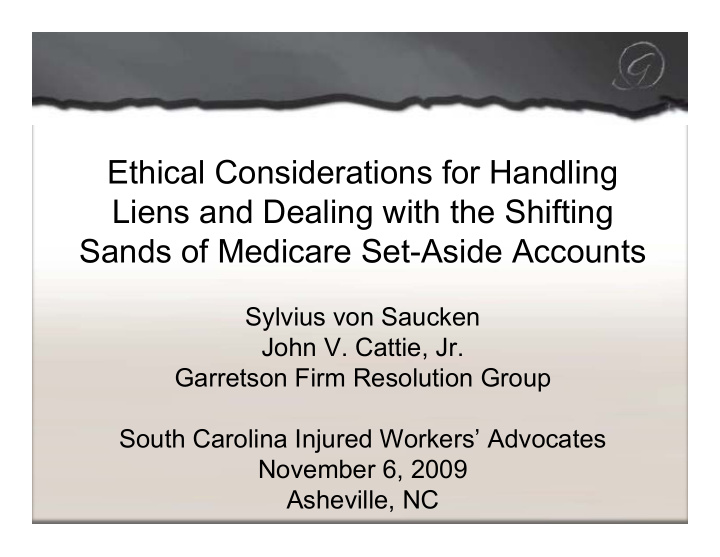 ethical considerations for handling liens and dealing