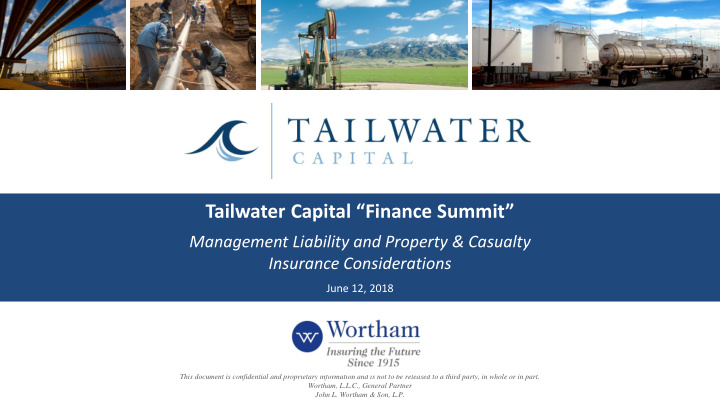 tailwater capital finance summit