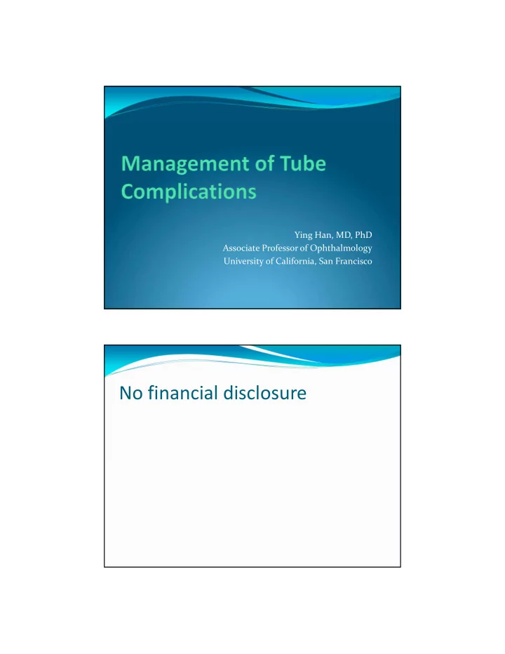no financial disclosure how do they work