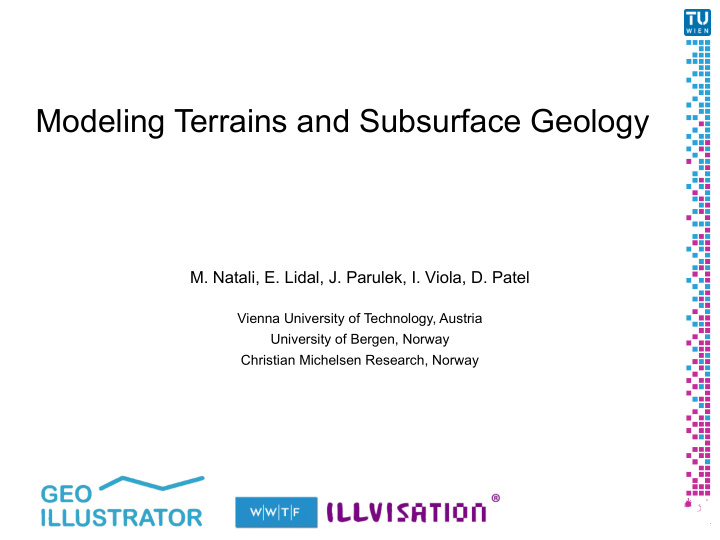 modeling terrains and subsurface geology