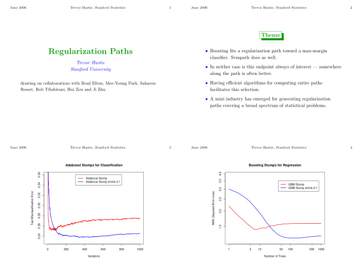 regularization paths