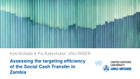 assessing the targeting efficiency of the social cash