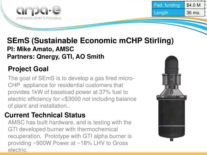 sems sustainable economic mchp stirling