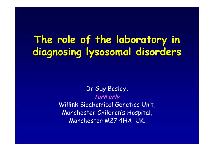 the role of the laboratory in the role of the laboratory