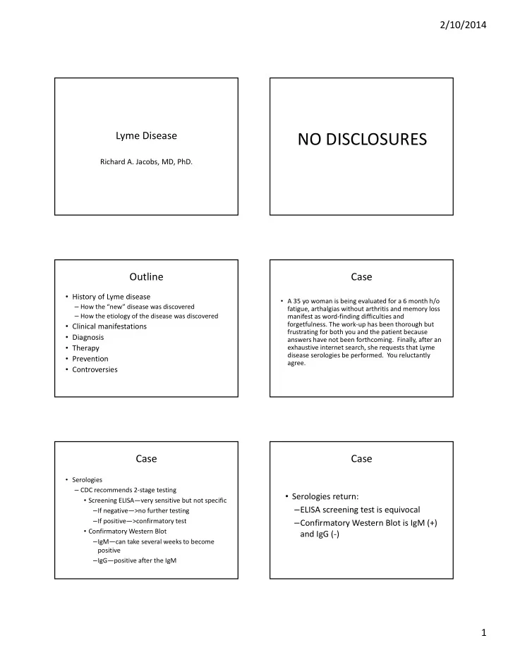 no disclosures