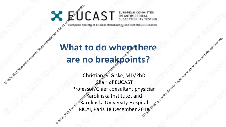 what to do when there are no breakpoints