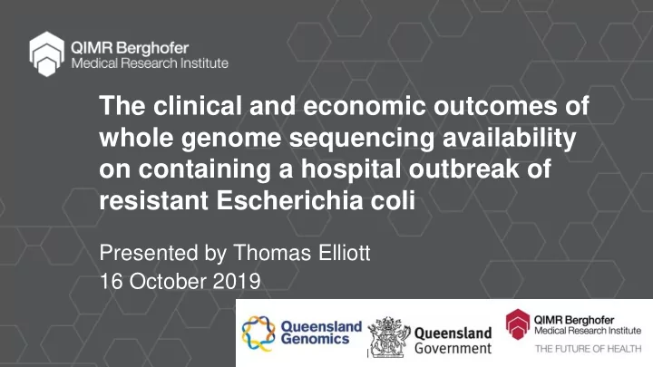 the clinical and economic outcomes of
