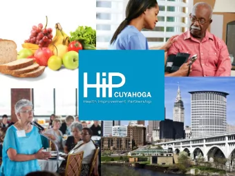 Welcome  HIP-Cuyahoga Overview  Speaker Introduction  Update on life expectancy map release  Heidi