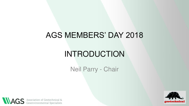 ags members day 2018 introduction