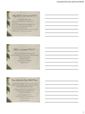 Essential Oils Class with Jami Borlik  1  Essential Oils Class with Jami Borlik  2  Essential Oils