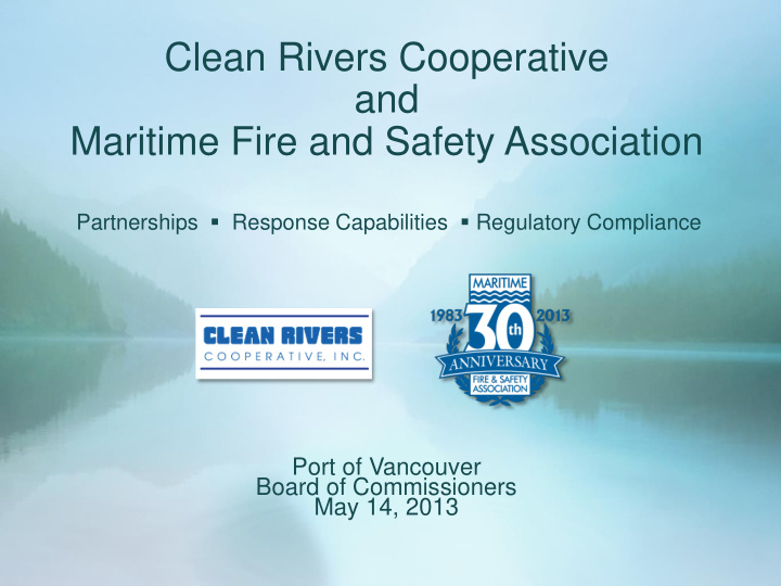 maritime fire and safety association