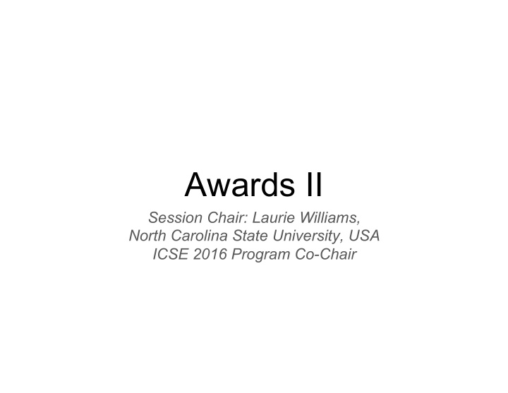 awards ii