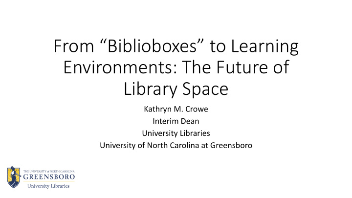 from biblioboxes to learning