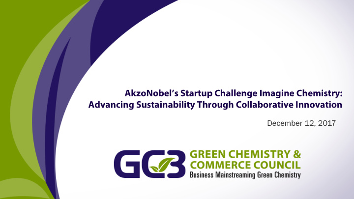 akzonobel s startup challenge imagine chemistry advancing