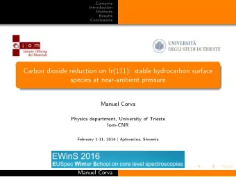 Carbon dioxide reduction on Ir(111): stable hydrocarbon surface  species at near-ambient pressure