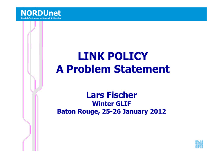 link policy a problem statement lars fischer
