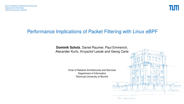 performance implications of packet filtering with linux