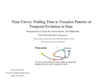 Time Curves: Folding Time to Visualize Patterns of  Temporal Evolution in Data  Benjamin Bach,