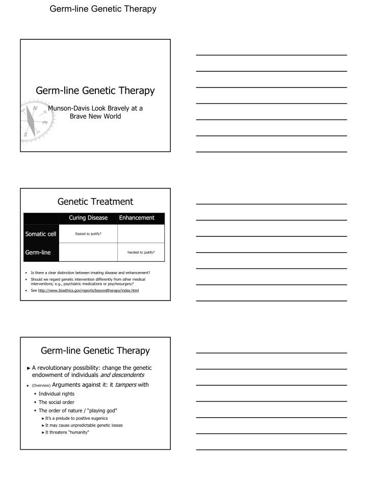 germ line genetic therapy line genetic therapy germ