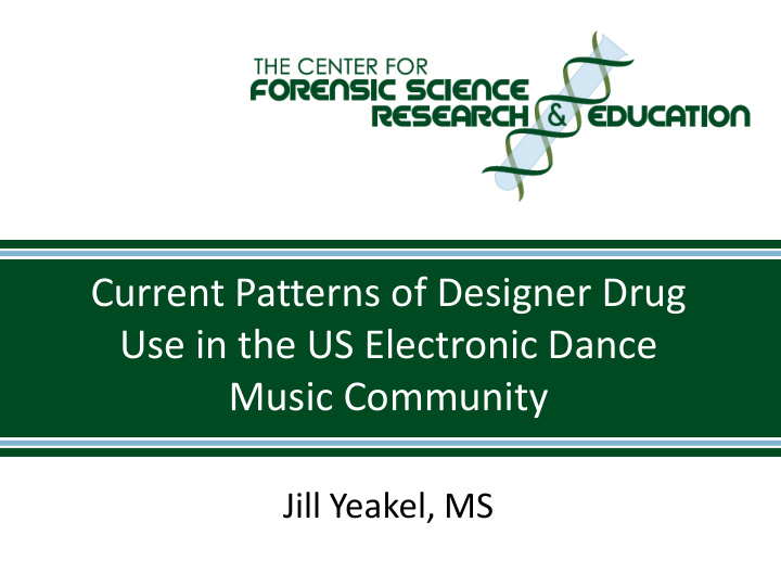 current patterns of designer drug