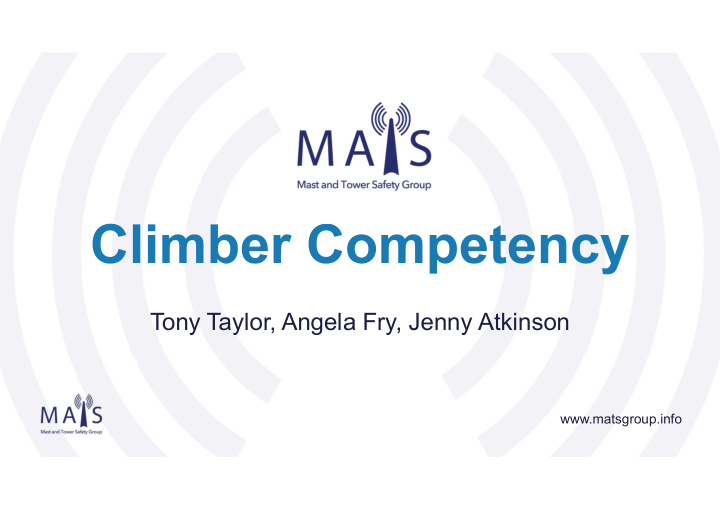 climber competency