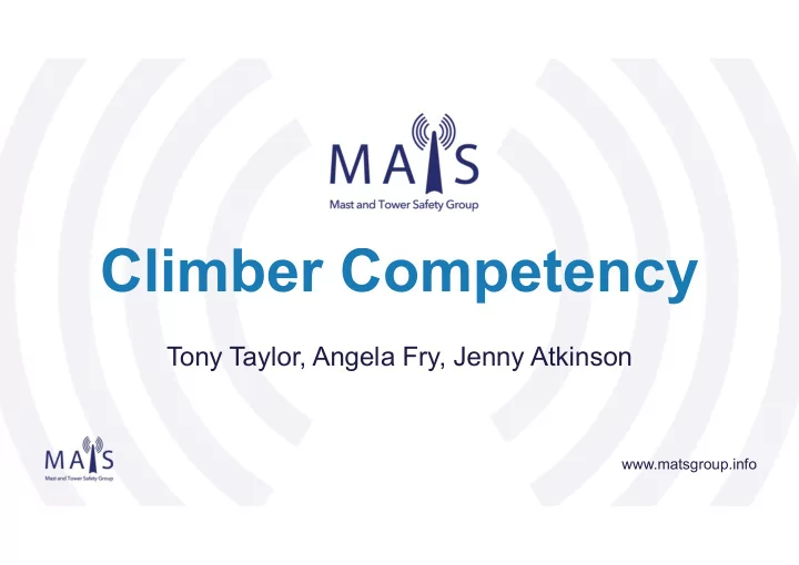 climber competency