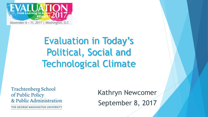 evaluation in today s political social and technological