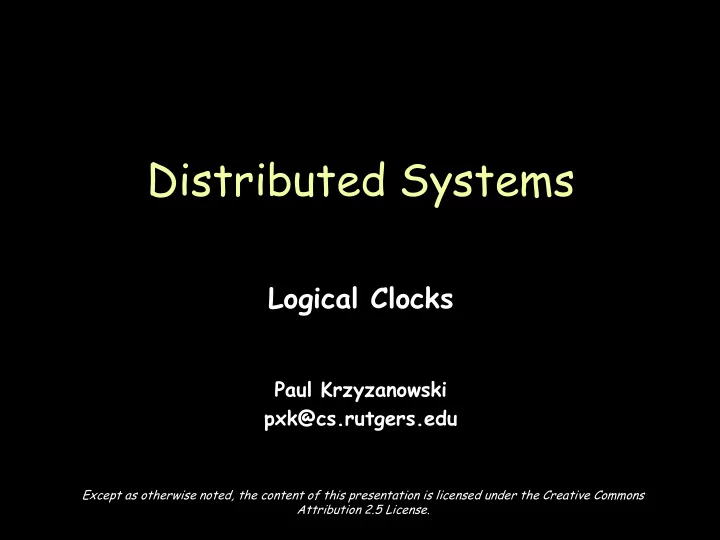 distributed systems