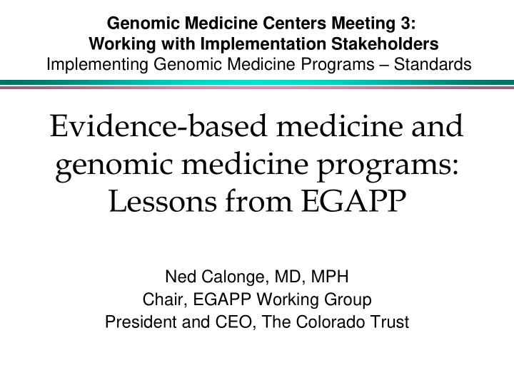 genomic medicine programs