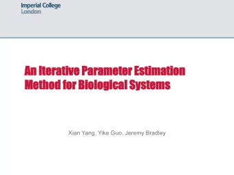 An  An It  Iterat  erative  ive Par  Parameter  ameter Est  Estim  imation  ation  Metho  Me  thod