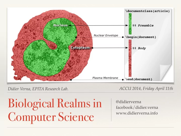 biological realms in