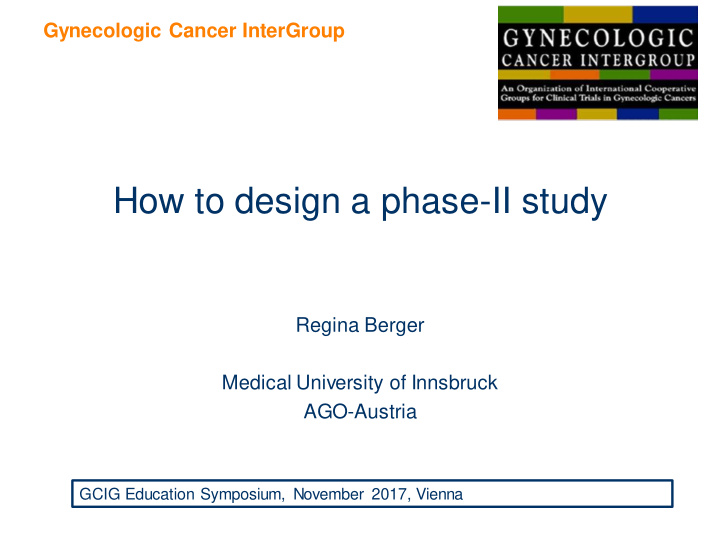 how to design a phase ii study