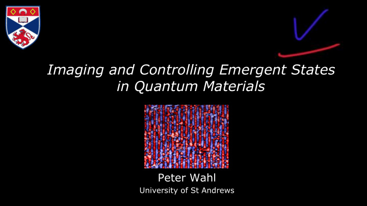 imaging and controlling emergent states