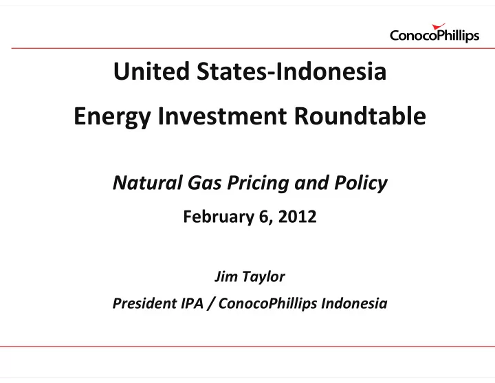 united states indonesia energy investment roundtable