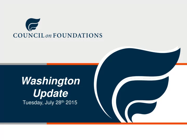 washington update