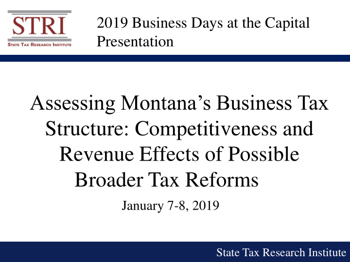 assessing montana s business tax