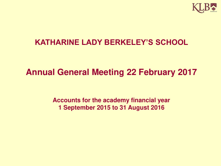 annual general meeting 22 february 2017