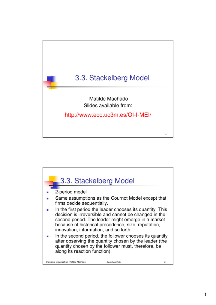 3 3 stackelberg model